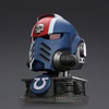 Ultramarines Lieutenant Titus MKX Helmet & Display Stand (Prototype Shown) View 1