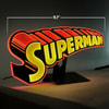 Vintage Superman LED Logo Light (Small) (Prototype Shown) View 2