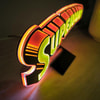 Vintage Superman LED Logo Light (Small) (Prototype Shown) View 4