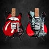 The Rolling Stones "Tongue & Lips" and "Tattoo You" Collectible Miniature Guitar Set (Prototype Shown) View 1