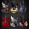 Bon Jovi Collectible Miniature Guitar Set (Prototype Shown) View 1