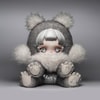 θ SKULLPANDA Punk Panda Plush Doll (Prototype Shown) View 3