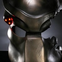 サイドショー バトル ダメージプレデターサイズ マスク スタチューライフ 1:1 サイドショー バトル ダメージプレデターサイズ マスク