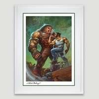 Marvel Juggernaut VS Wolverine Art Print 