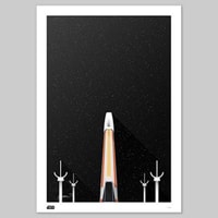 Minimalist X-Wing Fighter
