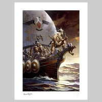 Frank Frazetta Kane on the Golden Sea Art Print 
