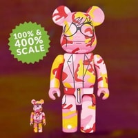 BE@RBRICK Andy Warhol Camo Ver. 100% & 400%: MEDICOM TOY