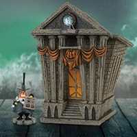 Disney Halloween Town City Hall Figurine 