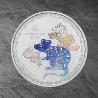 2020 Year of the Rat 1oz Silver Coin by New Zealand Mint