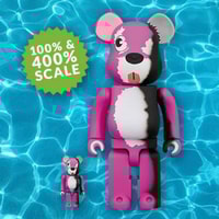 Be@rbrick Pink Bear 100% and 400% Collectible Set by Medicom