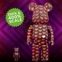 Be@rbrick Black Heart 100% & 400%
