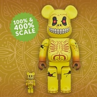 Medicom Toy Skull With Bracelet 400% Bearbrick 2007 Very Rare