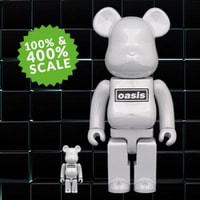 Be@rbrick Oasis White Chrome 100% & 400%