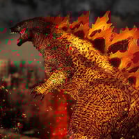 UA Monsters Burning Godzilla