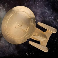 U.S.S. Enterprise NCC-1701-D (XL Gold)