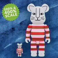 Be@rbrick "Mikey" (Flocky Version) 100% and 400%