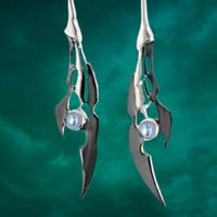 Loki Earrings (Black Rhodium)