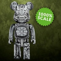 Be@rbrick H.R. Giger (Black Chrome Version) 1000