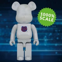 BE@RBRICK 1st MODEL WHITE CHROME 1000％