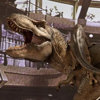 T-Rex Vs Velociraptors in the Rotunda