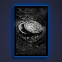 Zack Snyder’s Justice League B&W Film Can LED Poster Sign (Large)