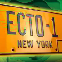 Ghostbusters ECTO-1 License Plate