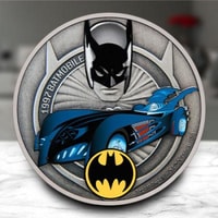1997 Batmobile 1oz Silver Coin
