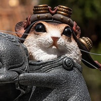 Teasie Beastie – Mouse Pilot (Blue Helmet)
