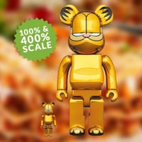 Bearbrick Garfield (Gold Chrome Version) 100% and 400%