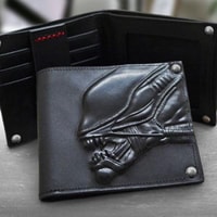 Alien Embossed Leather Wallet