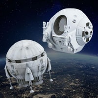 Aries Ib & EVA Pod