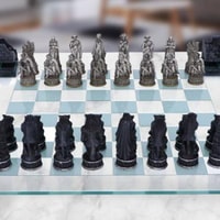  Nemesis Now Vampires & Werewolves Chess Set Chess Game standard  by Nemesis Now : Toys & Games