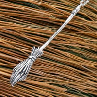 Hocus Pocus Broom Necklace