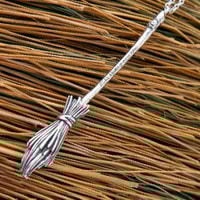 Hocus Pocus Broom Necklace