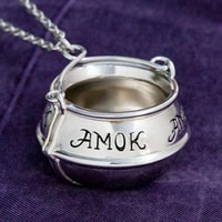 Hocus Pocus Amok Cauldron Necklace