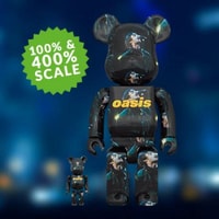 Be@rbrick Oasis Knebworth 1996 (Liam Gallagher) 100% & 400% Collectible  Figure Set by Medicom Toy