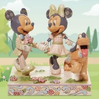 White Woodland Mickey and Minnie