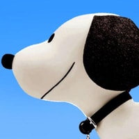 Snoopy (Newsprint Grayscale)