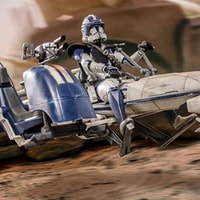 Heavy Weapons Clone Trooper and BARC Speeder with Sidecar