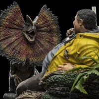 Dennis Nedry meets the Dilophosaurus