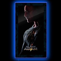 Black Adam (2022) - LED Dwayne Johnson Portrait Mini-Poster #2