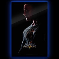 Black Adam (2022) - LED Dwayne Johnson Portrait Poster #2 (Large)