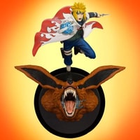 Minato Namikaze Vs Nine Tailed Fox