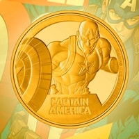 Captain America 1/4oz Gold Coin