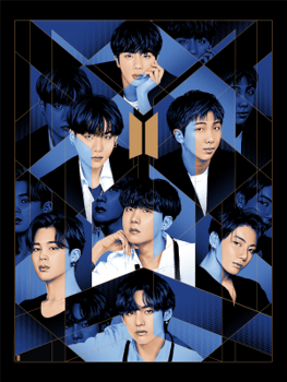 Infinite Arts BTS V Silk Print Poster Affiche en Soie AD4554 14x20 inch/35x51 cm Silk Printing 