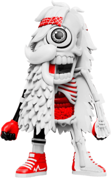 その他 mighty jaxx  White Kindrik (Ivory Edition) Polystone Statue by Clogtwo