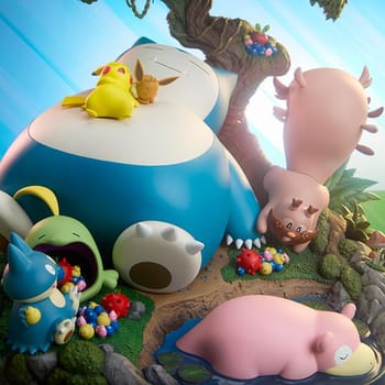 Pokémon Snorlax Diorama 