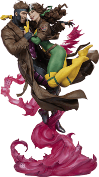 Marvel Rogue & Gambit Statues 