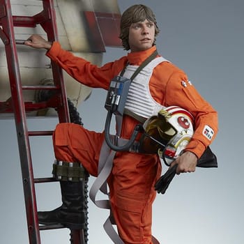 Star Wars Luke Skywalker™ & X-Wing: Red Five, Standing By Premium Format™ Figure 