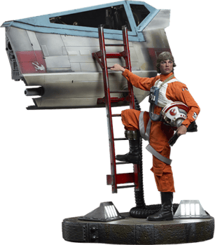 Star Wars Luke Skywalker™ & X-Wing: Red Five, Standing By Premium Format™ Figure 